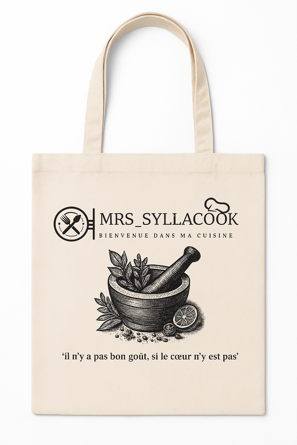 Tote Bag MRS_SYLLACOOK - l'indispensable du quotidien