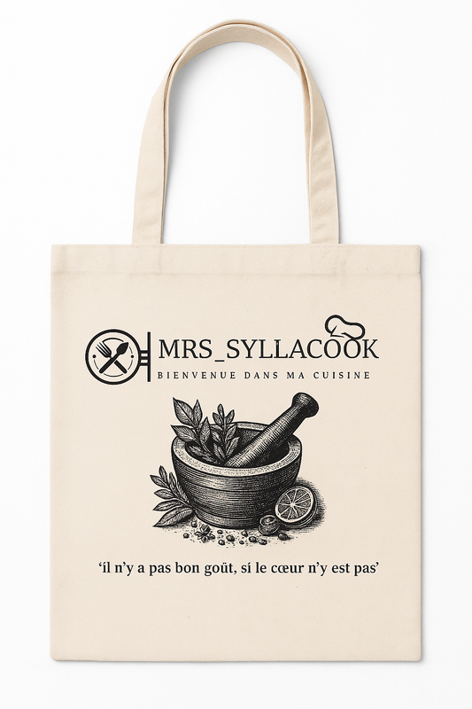 Tote Bag MRS_SYLLACOOK - l'indispensable du quotidien